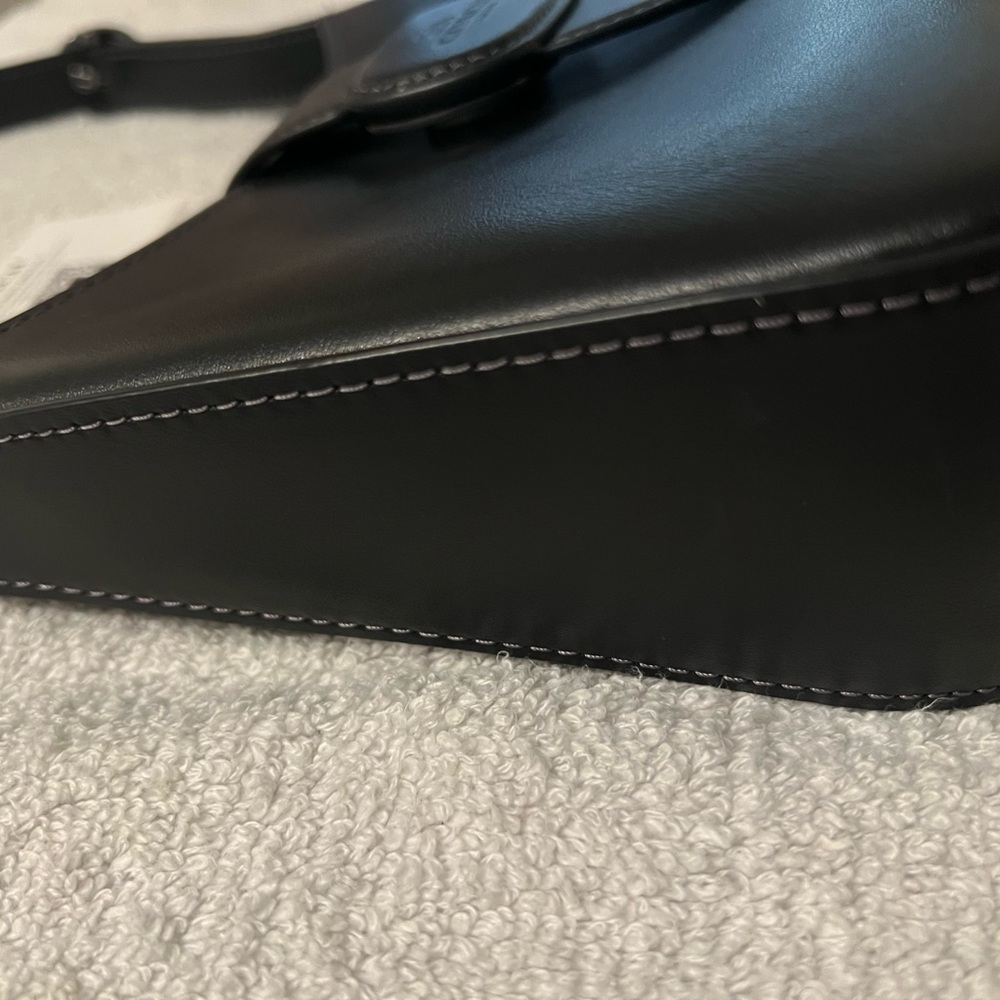 Coach Eliza Black Leather Shoulder Bag - Picture 5 of 15